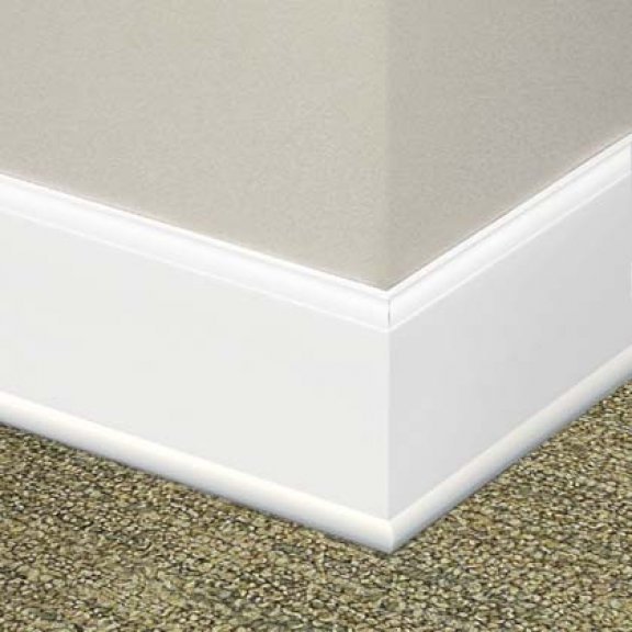 Mannington Commercial, Sculptured Wall Base, An architectural accent, creating the elegant effect of a milled wood base